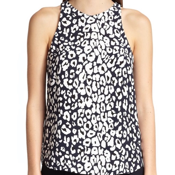 ALC silk leopard print top - Picture 1 of 6